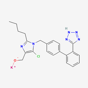 potassium;[2-butyl-5-chloro-1-[[4-[2-(2H-tetrazol-5-yl)phenyl]phenyl]methyl]imidazol-4-yl]methanolate