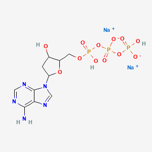 disodium;[[[5-(6-aminopurin-9-yl)-3-hydroxyoxolan-2-yl]methoxy-hydroxyphosphoryl]oxy-oxidophosphoryl] hydrogen phosphate