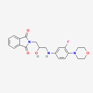 2-[3-(3-Fluoro-4-morpholin-4-ylanilino)-2-hydroxypropyl]isoindole-1,3-dione