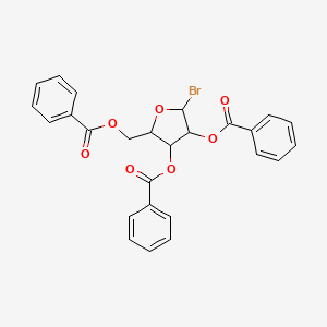 molecular formula C26H21BrO7 B12317987 2,3,5-Tri-O-benzoyl-alpha-D-arabinosyl bromide 