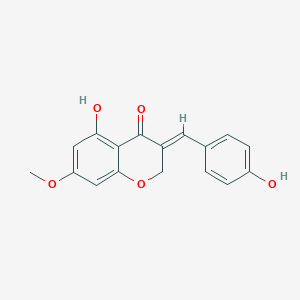 molecular formula C17H14O5 B123180 5-羟基-7-甲氧基-3-(4-羟基亚苄基)色满-4-酮 CAS No. 259653-54-8