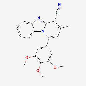 3-Methyl-1-(3,4,5-trimethoxyphenyl)pyrido[1,2-a]benzimidazole-4-carbonitrile