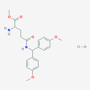 molecular formula C21H27ClN2O5 B12318023 H-Gln(dod)-ome hcl 