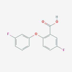 molecular formula C13H8F2O3 B12318032 5-Fluoro-2-(3-fluorophenoxy)benzoic acid 