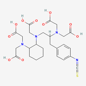 Glycine, N-((1R,2R)-2-(bis(carboxymethyl)amino)cyclohexyl)-N-((2R)-2-(bis(carboxymethyl)amino)-3-(4-isothiocyanatophenyl)propyl)-, rel-