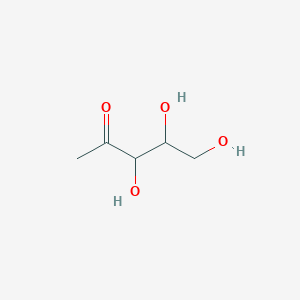 molecular formula C5H10O4 B12318074 3,4,5-Trihydroxypentan-2-one 