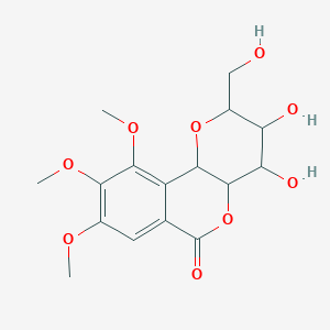 3,4-dihydroxy-2-(hydroxymethyl)-8,9,10-trimethoxy-3,4,4a,10b-tetrahydro-2H-pyrano[3,2-c]isochromen-6-one