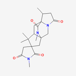 molecular formula C20H27N3O4 B12318084 16-Ketoaspergillimide 