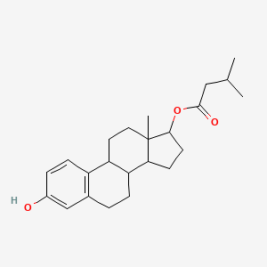 (3-Hydroxy-13-methyl-6,7,8,9,11,12,14,15,16,17-decahydrocyclopenta[a]phenanthren-17-yl) 3-methylbutanoate