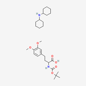 N-cyclohexylcyclohexanamine;4-(3,4-dimethoxyphenyl)-2-[(2-methylpropan-2-yl)oxycarbonylamino]butanoic acid