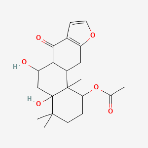 (4a,6-Dihydroxy-4,4,11b-trimethyl-7-oxo-1,2,3,5,6,6a,11,11a-octahydronaphtho[2,1-f][1]benzofuran-1-yl) acetate