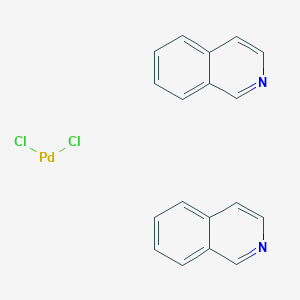 molecular formula C18H14Cl2N2Pd B12318139 Dichlorobis(isoquinoline)-Palladium 