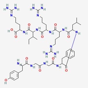 molecular formula C52H84N18O11 B12318147 H-Tyr-gly-gly-phe-leu-arg-arg-ile-arg-OH 