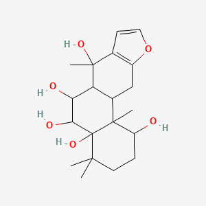 4,4,7,11b-Tetramethyl-1,2,3,5,6,6a,11,11a-octahydronaphtho[2,1-f][1]benzofuran-1,4a,5,6,7-pentol