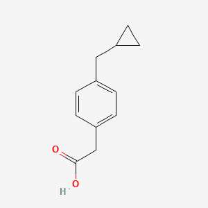 molecular formula C12H14O2 B1231818 (alpha-Cyclopropyl-p-tolyl)acetic acid CAS No. 35981-69-2