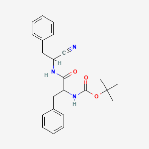 tert-butyl N-[1-[(1-cyano-2-phenylethyl)amino]-1-oxo-3-phenylpropan-2-yl]carbamate