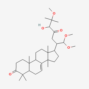 17-(5-Hydroxy-1,1,6-trimethoxy-6-methyl-4-oxoheptan-2-yl)-4,4,10,13,14-pentamethyl-1,2,5,6,9,11,12,15,16,17-decahydrocyclopenta[a]phenanthren-3-one