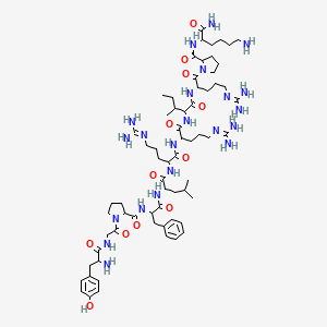 molecular formula C66H108N22O12 B12318249 (Pro3)-dynorphin A (1-11) amide 