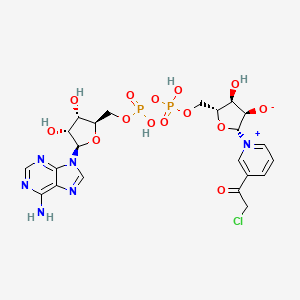 molecular formula C22H27ClN6O14P2 B1231825 3-Chloroacetylpyridine-adenine dinucleotide CAS No. 39938-03-9