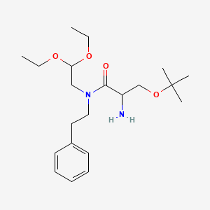 2-amino-N-(2,2-diethoxyethyl)-3-[(2-methylpropan-2-yl)oxy]-N-(2-phenylethyl)propanamide