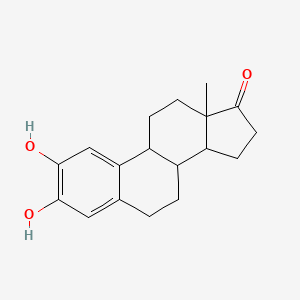 molecular formula C18H22O3 B12318285 2,3-Dihydroxyestra-1(10),2,4-trien-17-one 