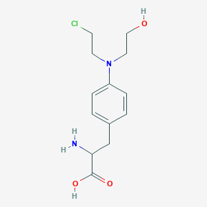 2-Amino-3-[4-[2-chloroethyl(2-hydroxyethyl)amino]phenyl]propanoic acid