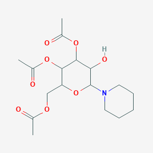 molecular formula C17H27NO8 B12318309 N-(3,4,6-Tri-O-acetyl-beta-D-glucopyranosyl) piperidine 