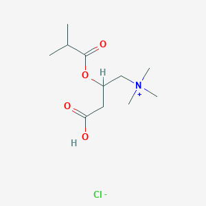 [3-Carboxy-2-(2-methylpropanoyloxy)propyl]-trimethylazanium;chloride