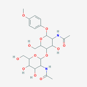 molecular formula C23H34N2O12 B12318364 LacDiNAc MP Glycoside 