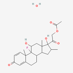 molecular formula C24H33FO7 B12318387 Dexamethasone acetate, monohydrate 