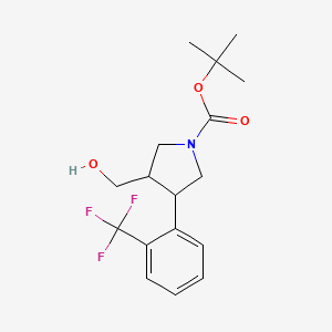 Tert-butyl 3-(hydroxymethyl)-4-[2-(trifluoromethyl)phenyl]pyrrolidine-1-carboxylate