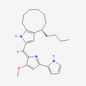 (4S)-4-butyl-2-[(Z)-[3-methoxy-5-(1H-pyrrol-2-yl)pyrrol-2-ylidene]methyl]-1,4,5,6,7,8,9,10-octahydrocyclonona[b]pyrrole