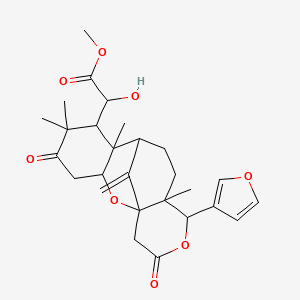 methyl 2-[13-(furan-3-yl)-6,6,8,12-tetramethyl-17-methylidene-5,15-dioxo-2,14-dioxatetracyclo[7.7.1.01,12.03,8]heptadecan-7-yl]-2-hydroxyacetate