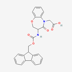 2-[3-(9H-fluoren-9-ylmethoxycarbonylamino)-4-oxo-2,3-dihydro-1,5-benzoxazepin-5-yl]acetic acid