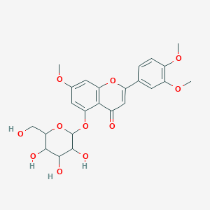 2-(3,4-Dimethoxyphenyl)-7-methoxy-5-[3,4,5-trihydroxy-6-(hydroxymethyl)oxan-2-yl]oxychromen-4-one