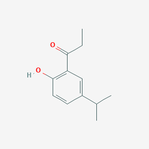 molecular formula C12H16O2 B12318481 1-(2-Hydroxy-5-isopropylphenyl)propan-1-one CAS No. 288401-26-3