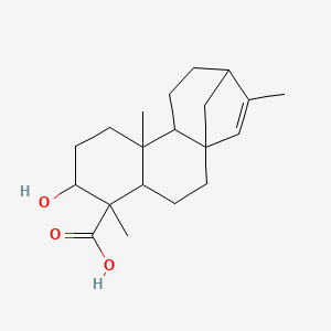 6-Hydroxy-5,9,14-trimethyltetracyclo[11.2.1.01,10.04,9]hexadec-14-ene-5-carboxylic acid