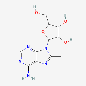 2-(6-Amino-8-methylpurin-9-yl)-5-(hydroxymethyl)oxolane-3,4-diol