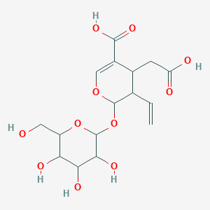 4-(carboxymethyl)-3-ethenyl-2-[3,4,5-trihydroxy-6-(hydroxymethyl)oxan-2-yl]oxy-3,4-dihydro-2H-pyran-5-carboxylic acid