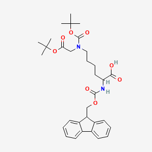 2-(9H-fluoren-9-ylmethoxycarbonylamino)-6-[(2-methylpropan-2-yl)oxycarbonyl-[2-[(2-methylpropan-2-yl)oxy]-2-oxoethyl]amino]hexanoic acid