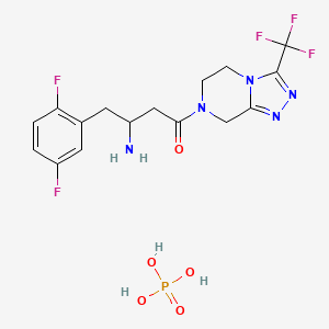 molecular formula C16H19F5N5O5P B12318600 Sitagliptin EP Impurity B 