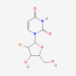 1-[3-Bromo-4-hydroxy-5-(hydroxymethyl)-2-oxolanyl]pyrimidine-2,4-dione