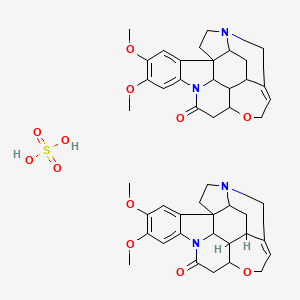 10,11-dimethoxy-4a,5,5a,7,8,13a,15,15a,15b,16-decahydro-2H-4,6-methanoindolo[3,2,1-ij]oxepino[2,3,4-de]pyrrolo[2,3-h]quinolin-14-one;sulfuric acid