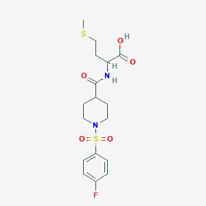 (1-((4-Fluorophenyl)sulfonyl)piperidine-4-carbonyl)-l-methionine