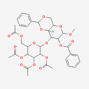 Methyl3-O-(2,3,4,6-tetra-O-acetyl-b-D-glucopyranosyl)-4,6-O-benzylidene-2-O-benzoyl-a-D-glucopyranoside