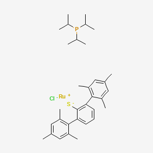 2,6-bis(2,4,6-trimethylphenyl)benzenethiolate;chlororuthenium(1+);tri(propan-2-yl)phosphane