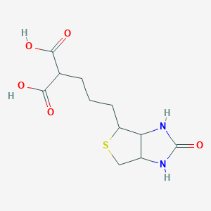 2-{3-[(3aS,4S,6aR)-2-oxo-hexahydro-1H-thieno[3,4-d]imidazol-4-yl]propyl}propanedioic acid