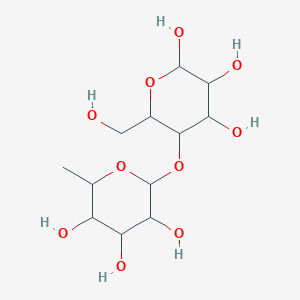 molecular formula C12H22O10 B12318736 2-Methyl-6-[4,5,6-trihydroxy-2-(hydroxymethyl)oxan-3-yl]oxyoxane-3,4,5-triol 