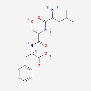 2-[[2-[(2-Amino-4-methylpentanoyl)amino]-3-hydroxypropanoyl]amino]-3-phenylpropanoic acid