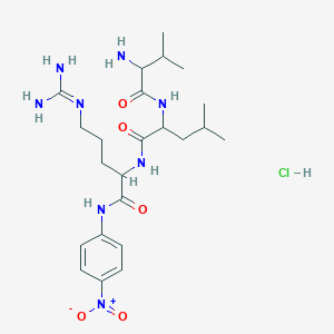 molecular formula C23H39ClN8O5 B12318762 D-Val-leu-arg P-nitroanilide hydrochloride salt 